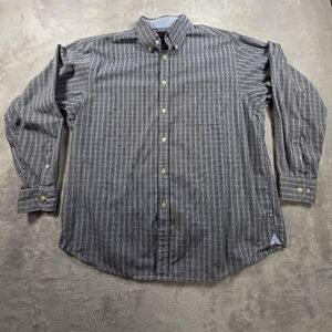 Roundtree & Yorke Men’s Plaid Button Down Shirt Size Large Long Sleeve 100% Cott